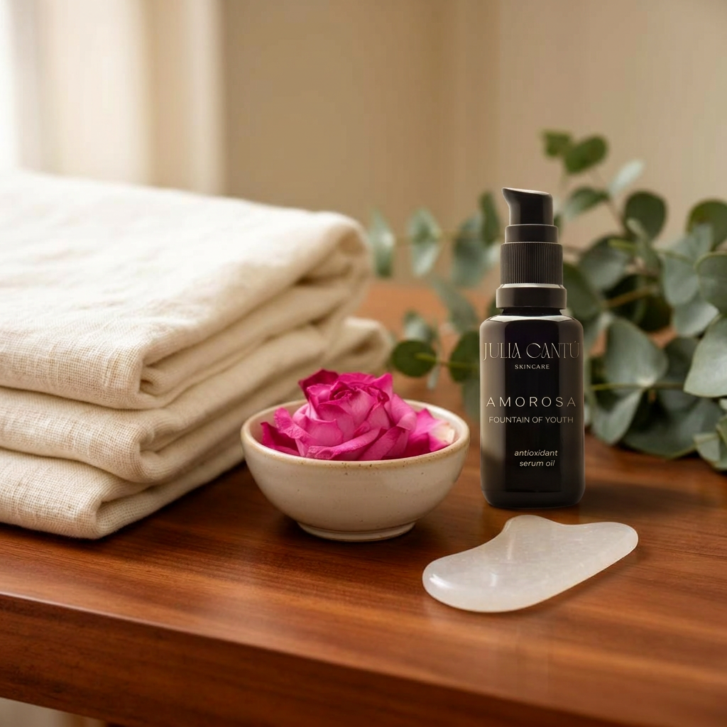 A personalized facial session with Julia Cantu